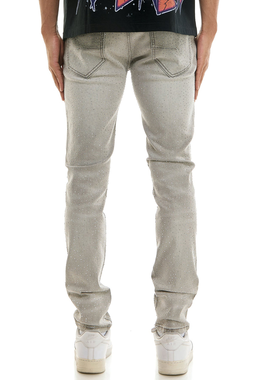 RHINESTONE SKINNY JEANS