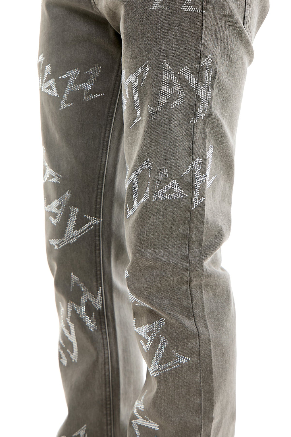 STAY HIGH RHINESTONE SKINNY FLARE JEANS