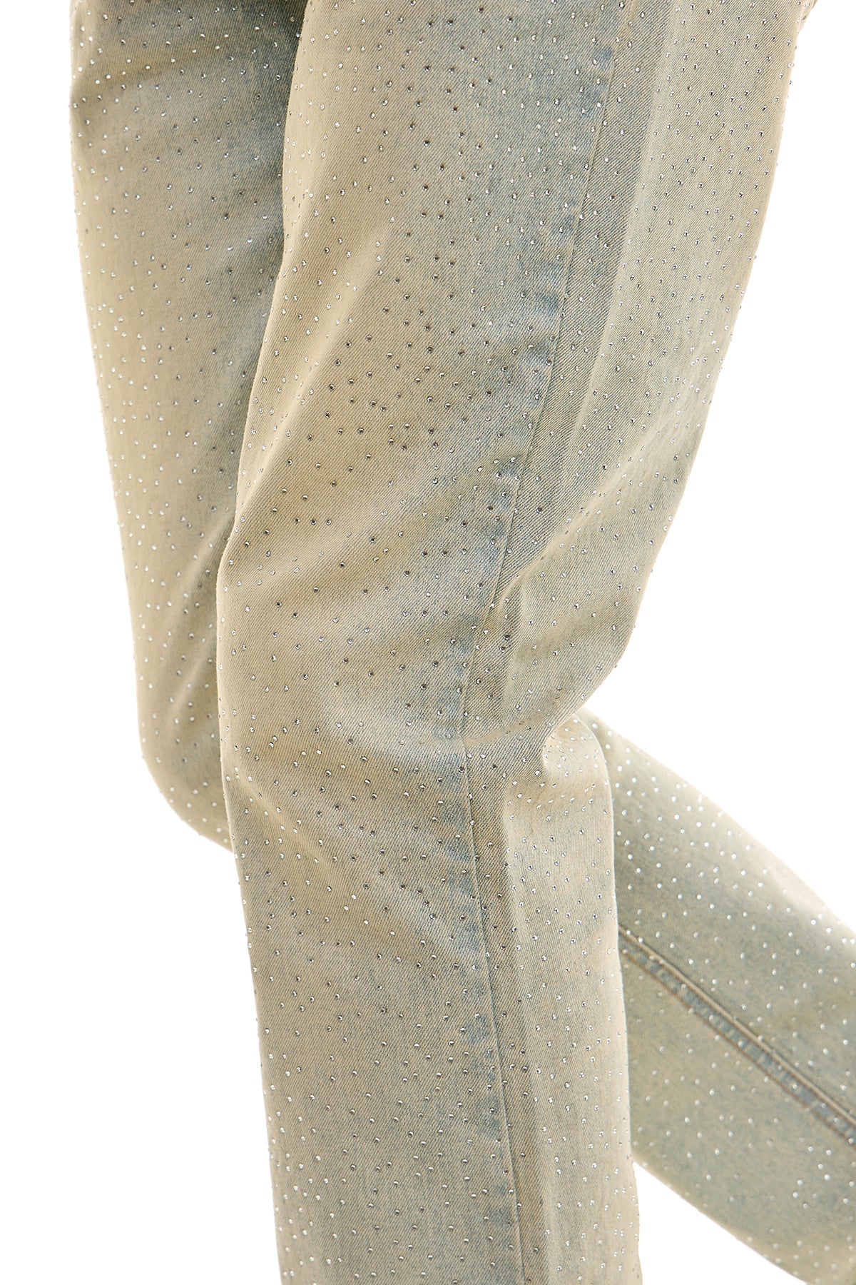 RHINESTONE FLARE JEANS